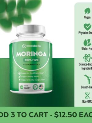 Rosabella Moringa Capsules for lmmune Supportand GutHealth -Healthcare Therapy