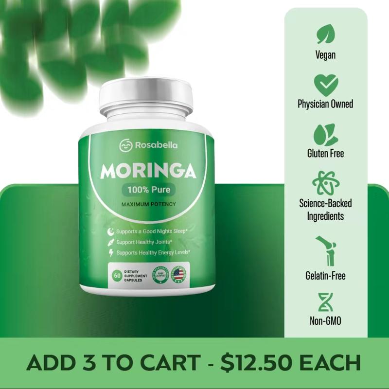 Rosabella Moringa Capsules for lmmune Supportand GutHealth -Healthcare Therapy