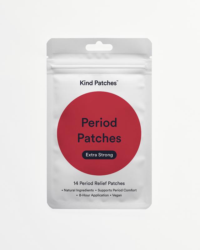 Kind Patches, Period Patches Extra Strong, 14 Period Relief Patches: Natural ingredient, Support Period Comfort, 8 Hour Application