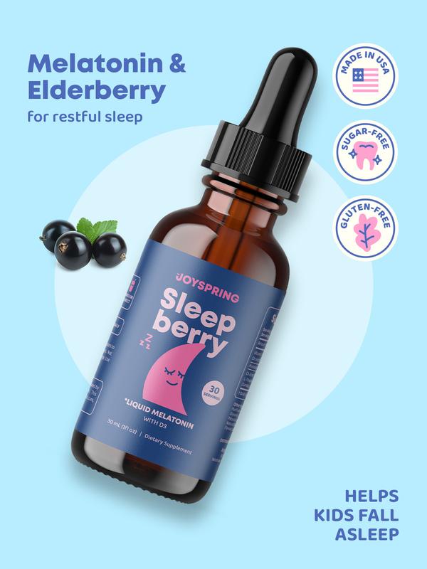 SleepBerry – Natural Sleep Aid for Kids with 5HTP & L-Theanine – Sugar-Free – Fall Asleep, Stay Asleep, Wake Up Happy