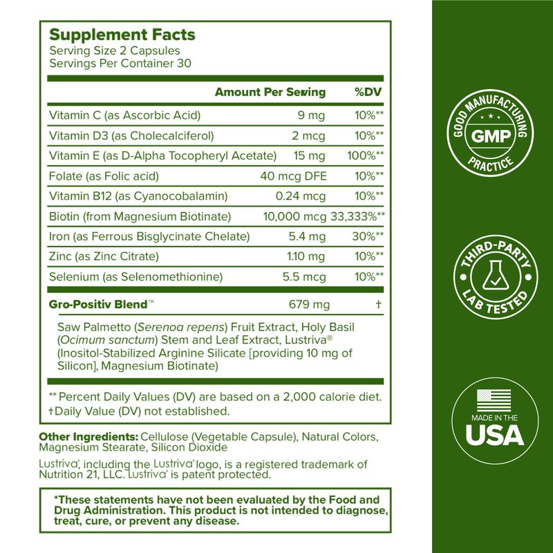 WILLO Hair Growth Support for Women - Supports Thicker, Fuller Hair & Healthy Hair Growth - 30 Servings (Pack of 1) - Image 5