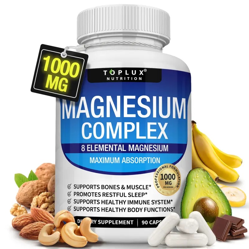 Toplux Magnesium Complex 8 Essential Magnesium Supplement Fitness Edible