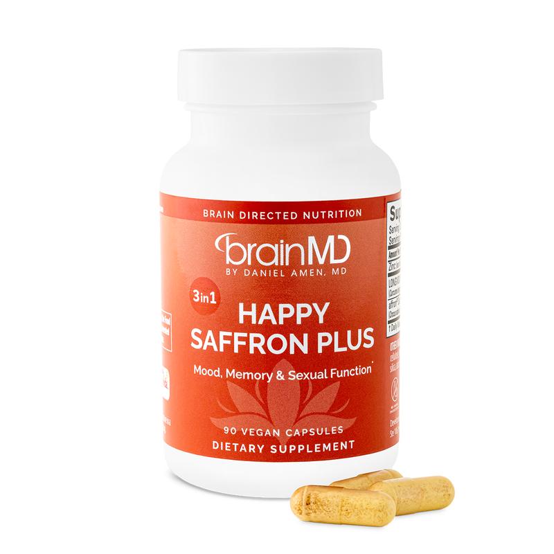 BrainMD – Happy Saffron Plus | #1 formula for a healthier, happier you – Free from gluten, dairy, and eggs