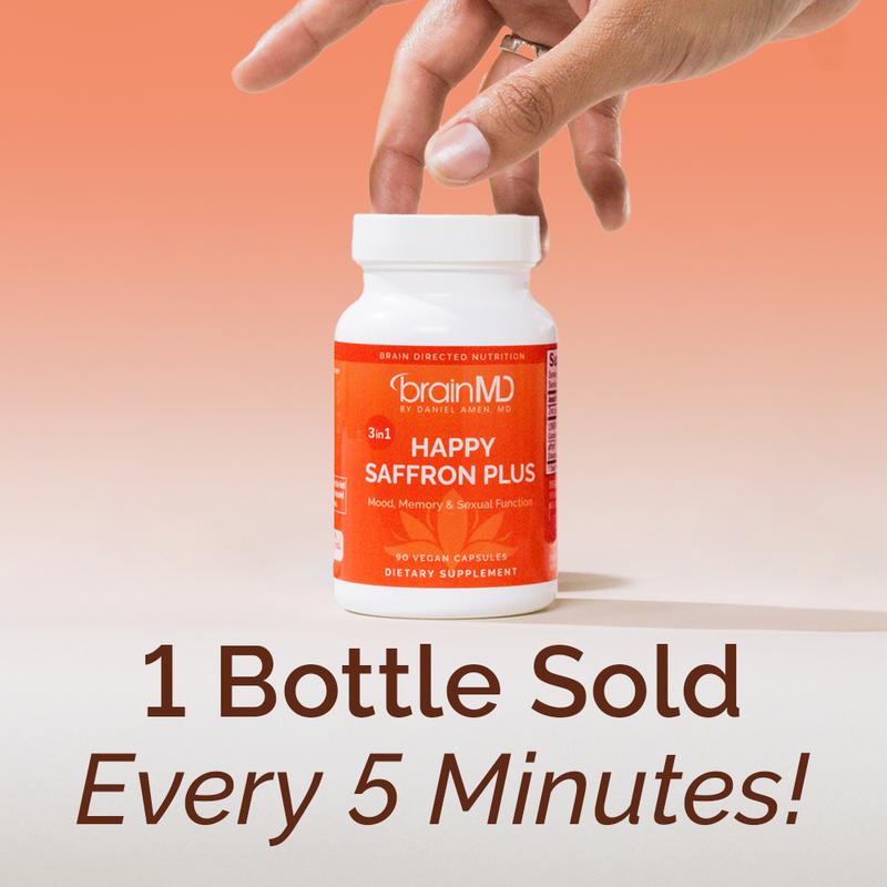 BrainMD - Happy Saffron Plus | #1 formula for a healthier, happier you - Free from gluten, dairy, and eggs - Image 2