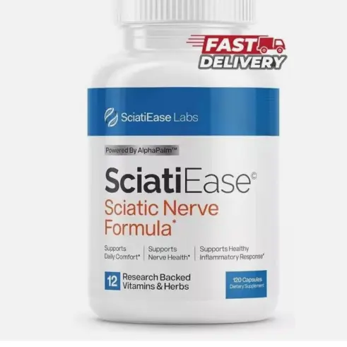 Sciatic Nerve Support Supplement – Extra Strength Formula with B Vitamins, Turmeric & Herbal Extracts – 120 Capsules for Sciatica Relief, Nerve Health & Leg Discomfort
