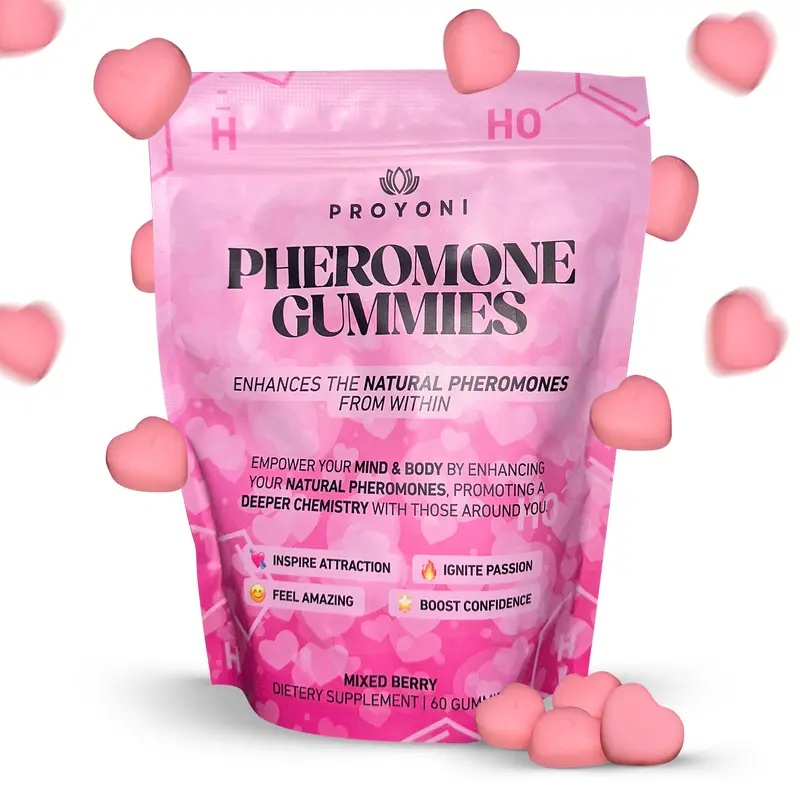 ProYoni Pheromone Gummies -Enhances Your Natural Pheromones From Within – 60 Count MixedBerry Flavor