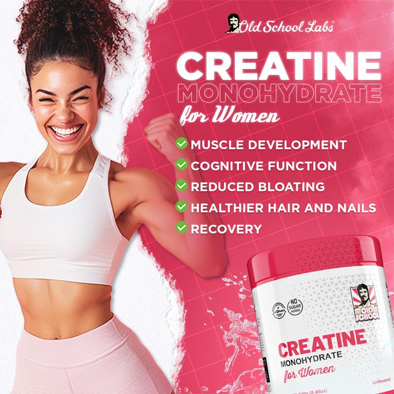 Creatine Monohydrate for Women with Collagen and BCAA's - Fitness Supplement Powder for Muscle, Healthy Hair, Skin, Nails and Recovery - Image 4