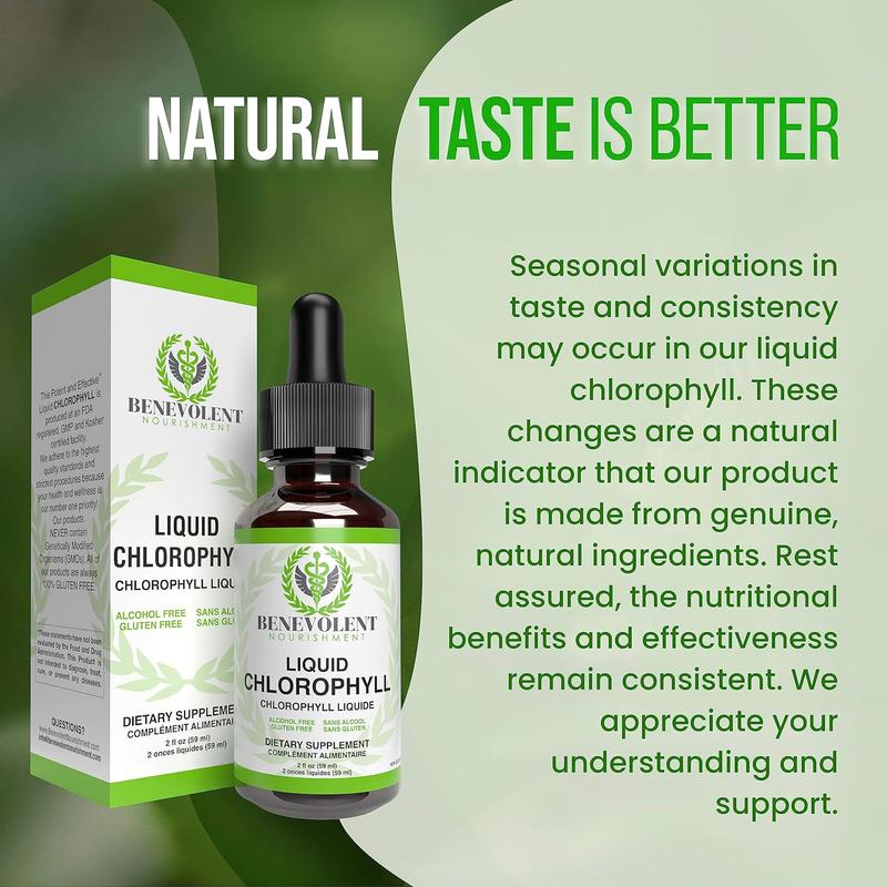 Liquid Chlorophyll Drops (4 Month Supply) Healthcare Supplement - Natural Deodorant and Detox - Gut Support Healthcare Liver - Image 5