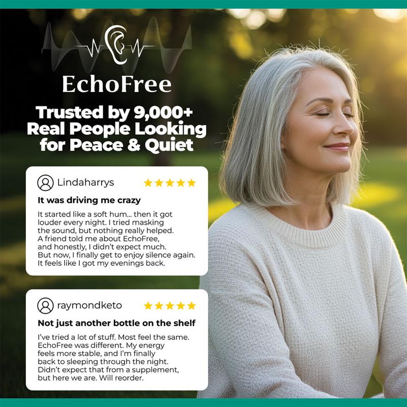 EchoFree – 100% Natural – 20-in-1 Liquid Formula for Ear Wellness – With Chromium Picolinate, Ginkgo Biloba & GABA – Sugar-Free, Vegan, Non-GMO – Daily Support for Quiet Focus & Clarity – 2 Droppers/Day - Image 5