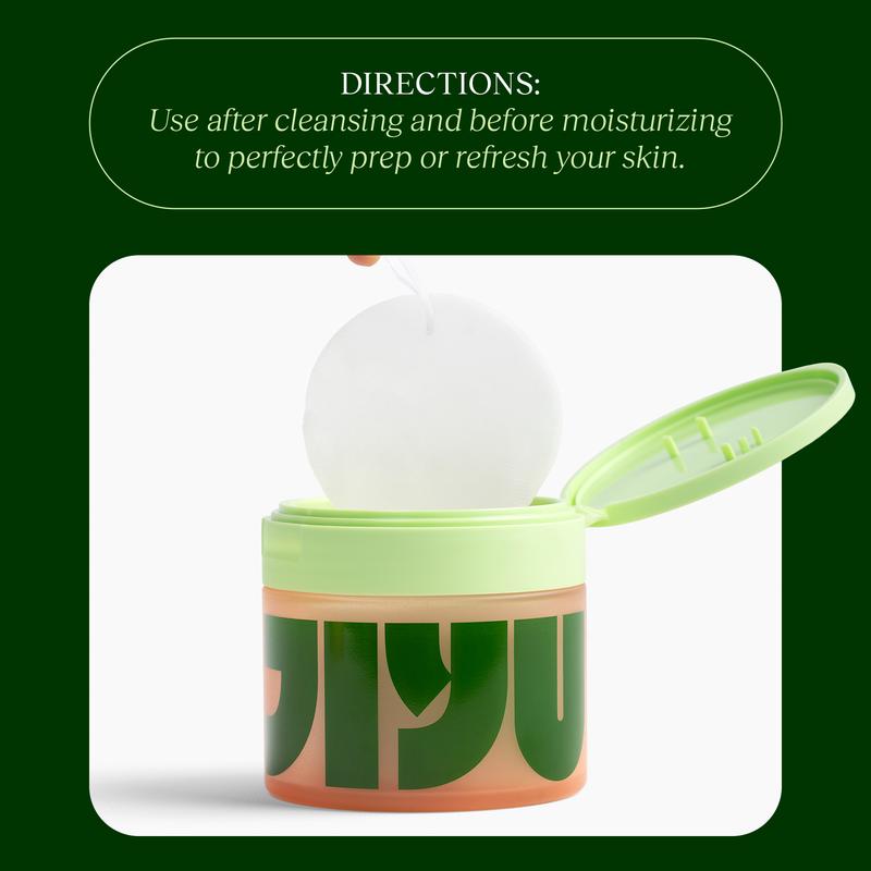 Jiyu Korean Skincare Anti-Aging, Dark Spot & Wrinkle Minimizing Toner Pads with Snail Mucin, Centella Asiatica, Niacinamide, Peptide Complex - 100 ct. - Image 7